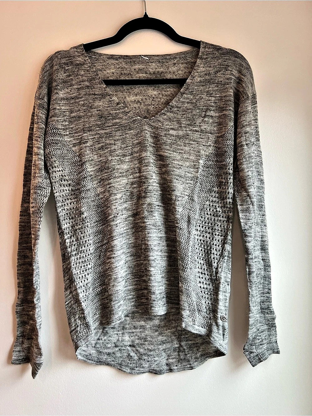 lululemon Gray Still Movement Sweater.